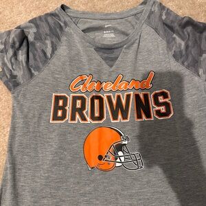 NFL Cleveland Browns Kids Gray and Orange Tee